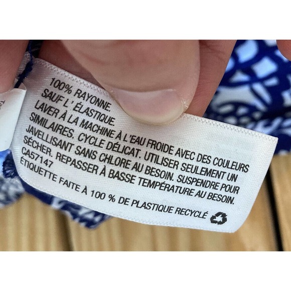 Lilly Pulitzer Patterned Strapless Jumpsuit Size Medium Women’s Blue - Picture 5 of 9